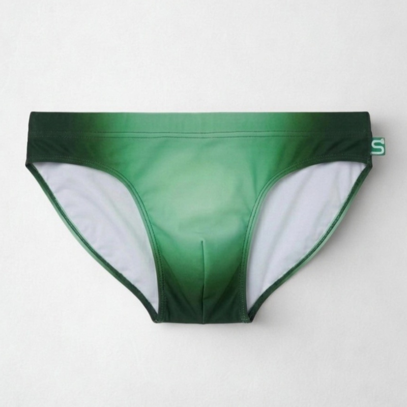 The Seaman Statement — Men's Swim Brief in Green — men's swim brief
