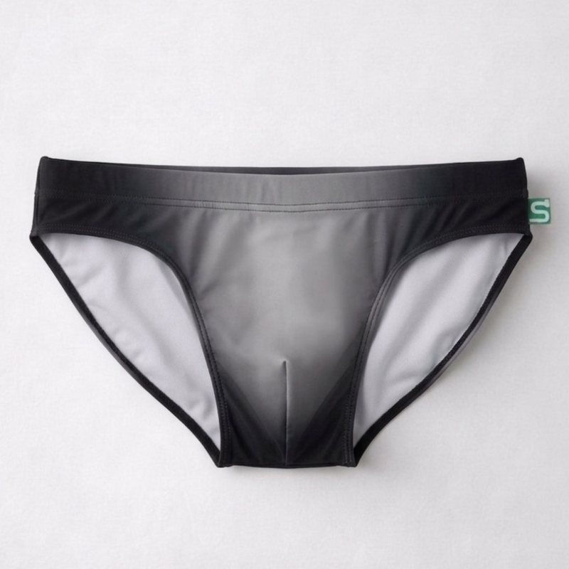 The Seaman Statement — Men's Swim Brief in Gray — men's swim brief