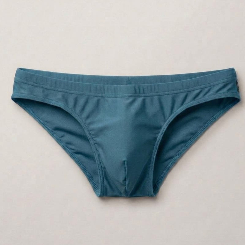 The Essential — Men's Swim Brief in Arctic Blue — men's swim brief