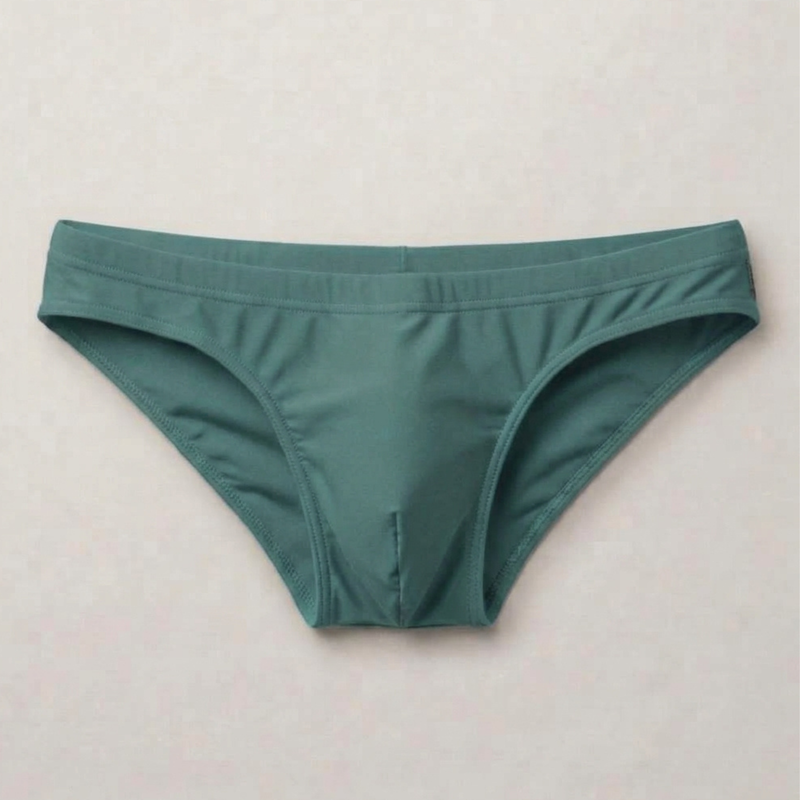The Essential — Men's Swim Brief in Sage — men's swim brief